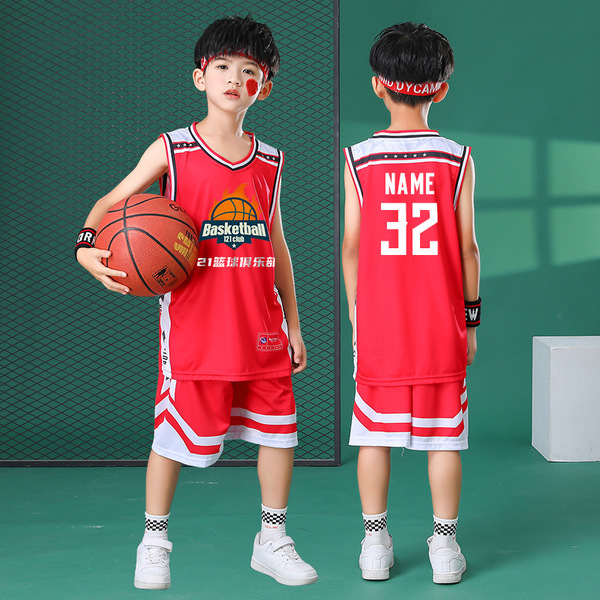 Children's basketball uniform for training