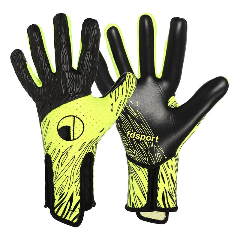 Flying Shield Royal Series 20.0 Guantes de portero transpirables y antideslizantes 4mm látex sin dedos para entrenamiento de competición