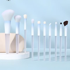 Chen Yuanyuan の同じスタイルの 10 ピースメイクアップブラシセット、完全な収納とポータブルアイシャドウブラッシュブレンディングブラシセット
