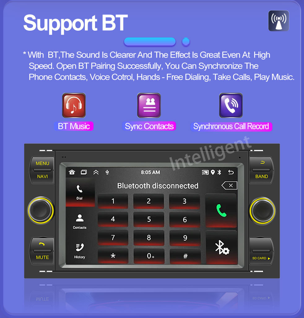Suitable for 2005-2011 Ford Transit Car Android Gps Navigation Bluetooth Mp5 Player Carplay Navigation Device