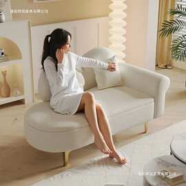 小户型升级可储物贵妃榻沙发欧式躺椅服装店休息区网红脚踏沙发