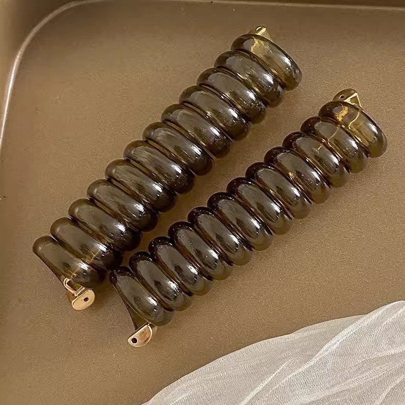 Cabeza coreana simple y de alta calidad linda línea telefónica de punto de onda de verano temperamento fresco cuerda de cabello diaria duradera