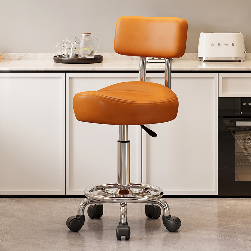 Mover la silla de la barra de elevación cómoda silla de peluquería cocina silla giratoria respaldo de la recepción caja registradora gran taburete silla de montar