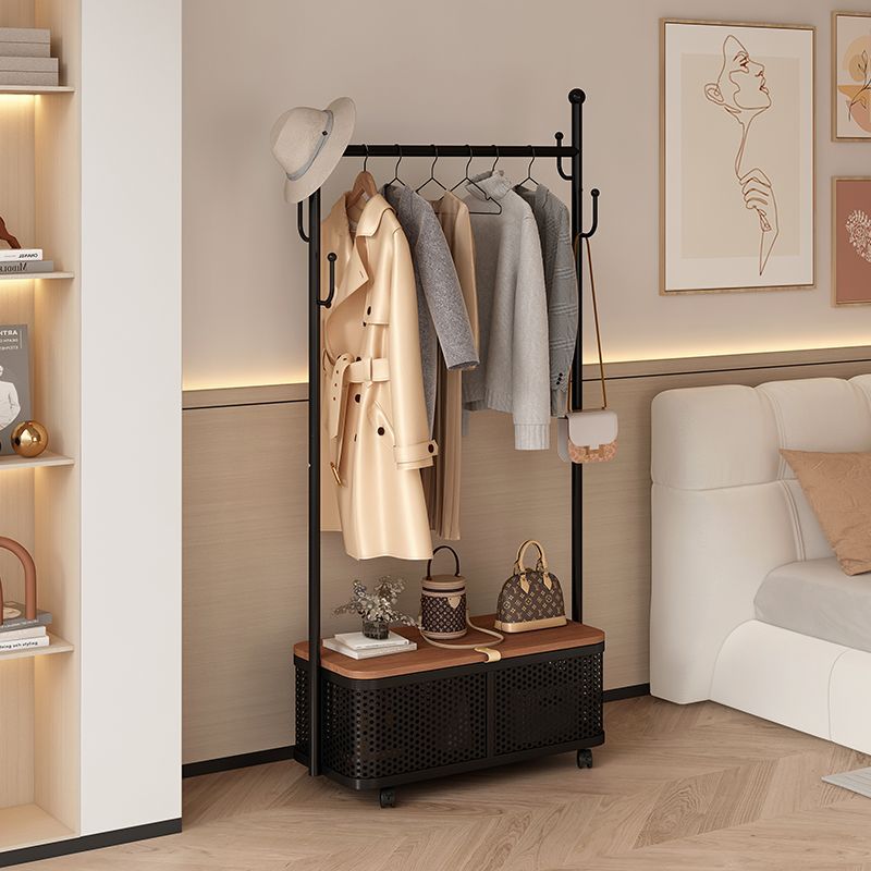 Simple and Luxurious Household Clothes Rack for Living Room, Coat Rack, Storage Hanger, Mobile Simple Bedroom Floor-Standing