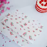 100 штук цена небольшой клубничный узор сэндвич упаковка коробка пищевой рис рулон упаковочная бумага маслопоглощающая бумага для выпечки хлеба