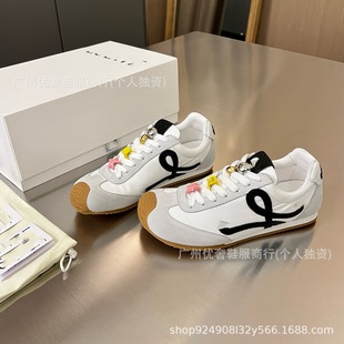 L Series Color-matching German Training Shoes Forrest Gump Shoes Early Spring 2025 Outdoor sneaker Flat-bottomed Light Luxury Women's Shoes