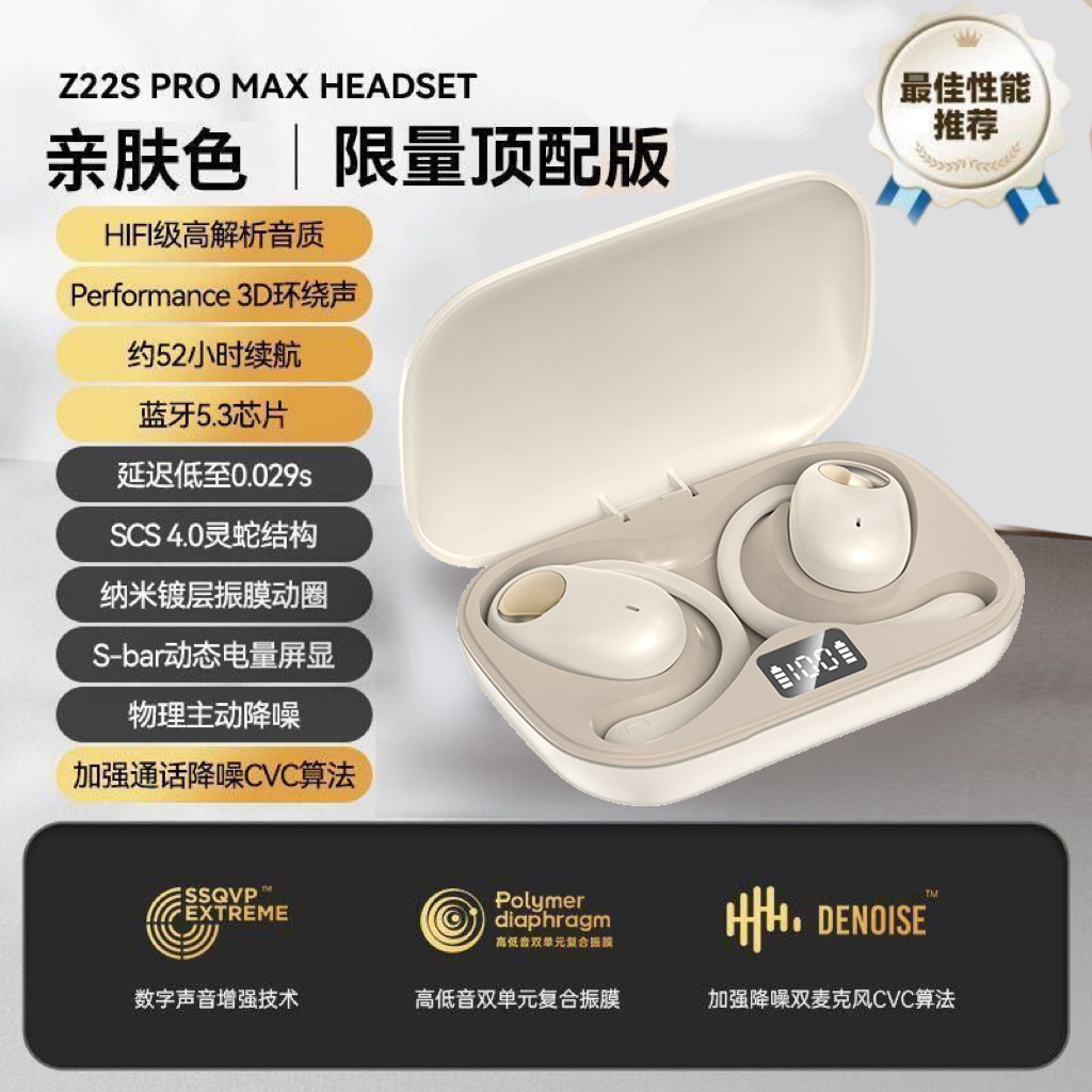 Nuevo oído-montado auricular Bluetooth inalámbrico reducción de ruido abierto TWS conducción ósea alta calidad de sonido no-oído al por mayor