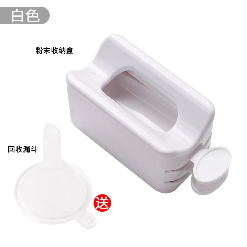 Caja de reciclaje de polvo de uñas lentejuelas de polvo suelto micro diamante lana trituración caja de recolección de almacenamiento de polvo de diamante con caja de embudo