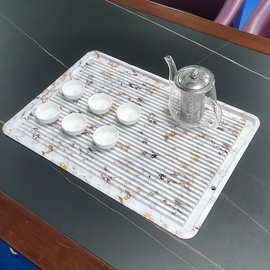 新款岩板茶桌接水托盘嵌入式接水盘岩石茶台漏水盘茶具盖板家用