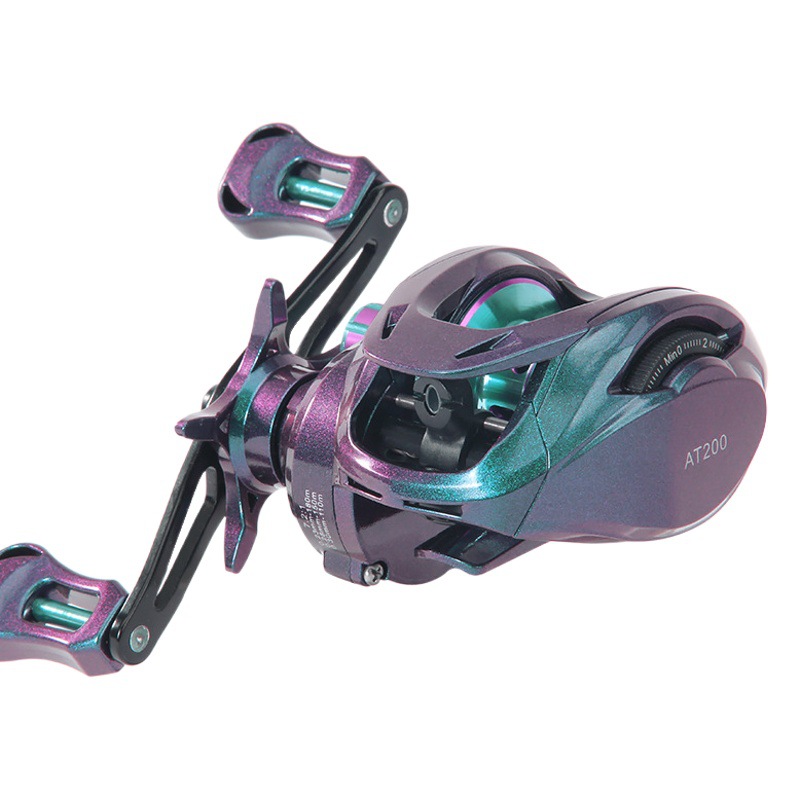 Haodun Luya rueda de gota de agua colorido 2023 transfronterizo nueva línea universal taza rueda de pesca mar Rueda de caña rueda de pesca negra