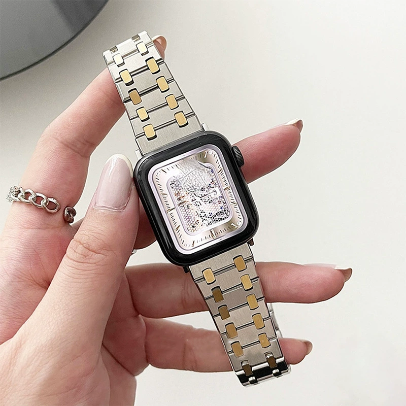 Новые товары подходят для AppleWatch Ultra, стальной ремешок Apple, AP пять бусин стальной браслет 49 мм