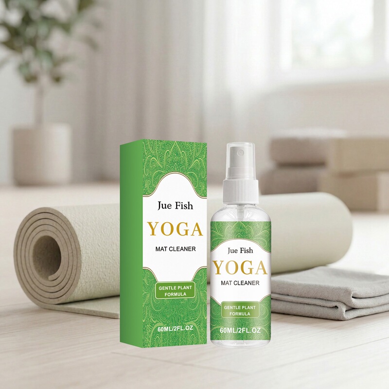 Jue Fish Yoga Mat Cleaner Daily Home Exercise Equipment Care Gentle Cleaning, Decontamination, and Odor Removal