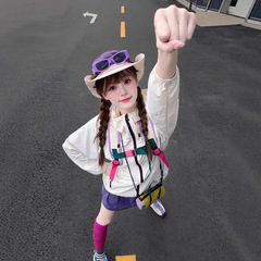 轻量化山系防晒衣女夏2025新款户外冲锋衣多巴胺外套小个子登山服