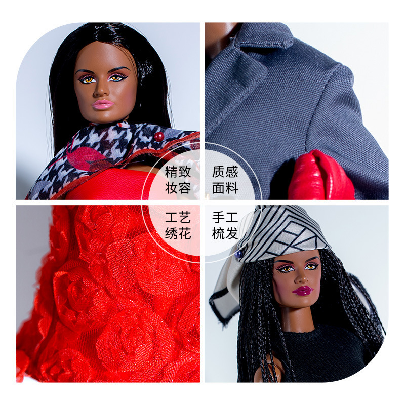 货仙仙超模娃娃衣服装 系列爸比黑人潮玩具欧美外贸货|undefined