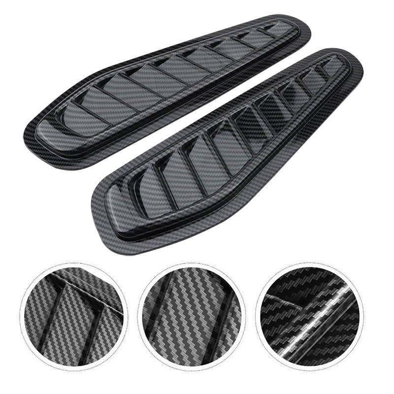 Искусственный воздуховод в виде жаберов акулы, декоративный воздуховод, боковой воздуховод, капюшон, универсальная модель для тюнинга автомобиля