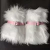 White socks pink belt-short cylinder