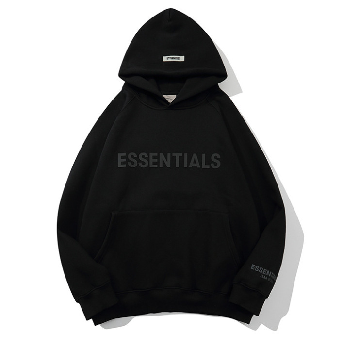 クロスボーダーfear of god fog essentials潮牌衛衣oversizeカップル綿パーカー|undefined