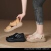 35--43 Cross-border Large Size Thick-soled Sandals New Summer Casual Versatile Retro Women's Sandals Wear Fashionable Sandals