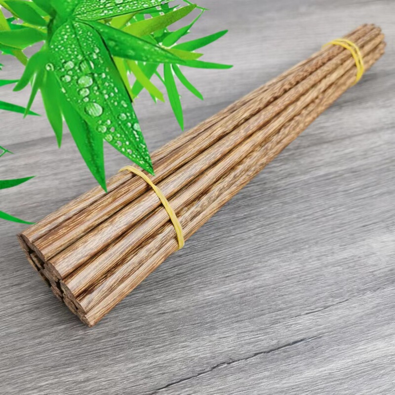 中国式無漆無蝋手羽木箸家庭用実木紅檀木10足セット赤木箸の露店卸売り|undefined