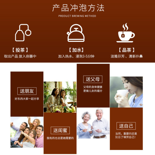 Kudzu bitter melon mulberry leaf tea combination herbal tea cassia seed lotus leaf tea bag source factory wholesale bitter melon tea