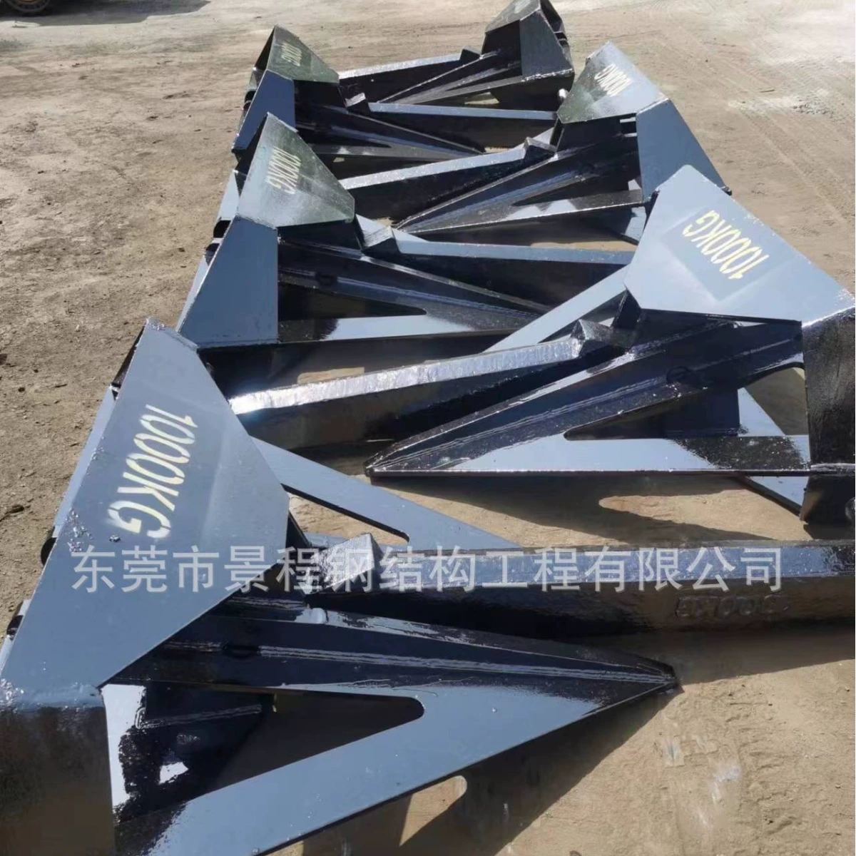 Анкеры из оцинкованной сварной стали, изготовленные в Чжуншане, пляжные анкеры из Циндао, легкие анкеры Данфорта из Хайкоу для установки на судах.