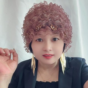 Summer Thin 5-7 Layer Silk Soft Small Hat with Floral Lace, Fashionable Versatile Hat to Cover Gray Hair, Breathable Hat