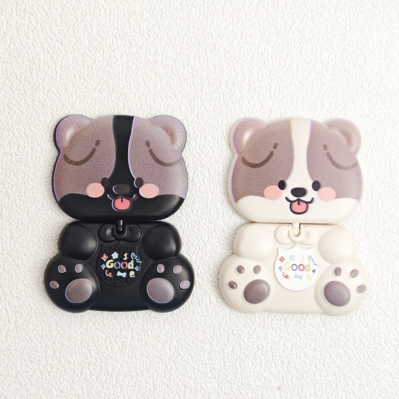 360度回転するクマ型スタンド、ミラー、化粧鏡、携帯電話ケーススタンドが付属しており、怠け者にとって持ち運びが簡単です。|undefined