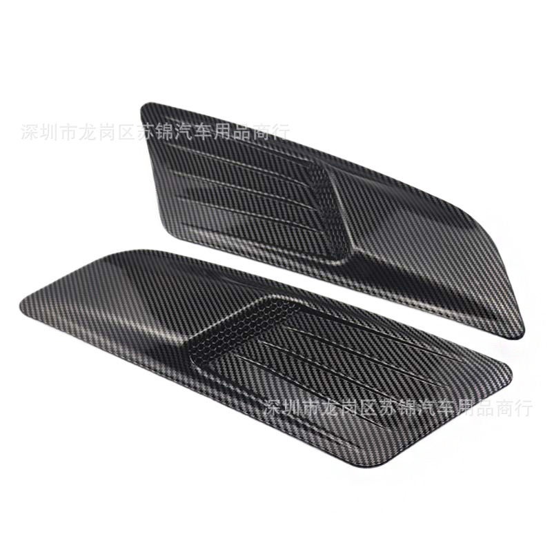 Car Modification Universal Decorative Hood Fake Air Outlet Sticker Hood Air Inlet Personalized Creative Engine Accessories