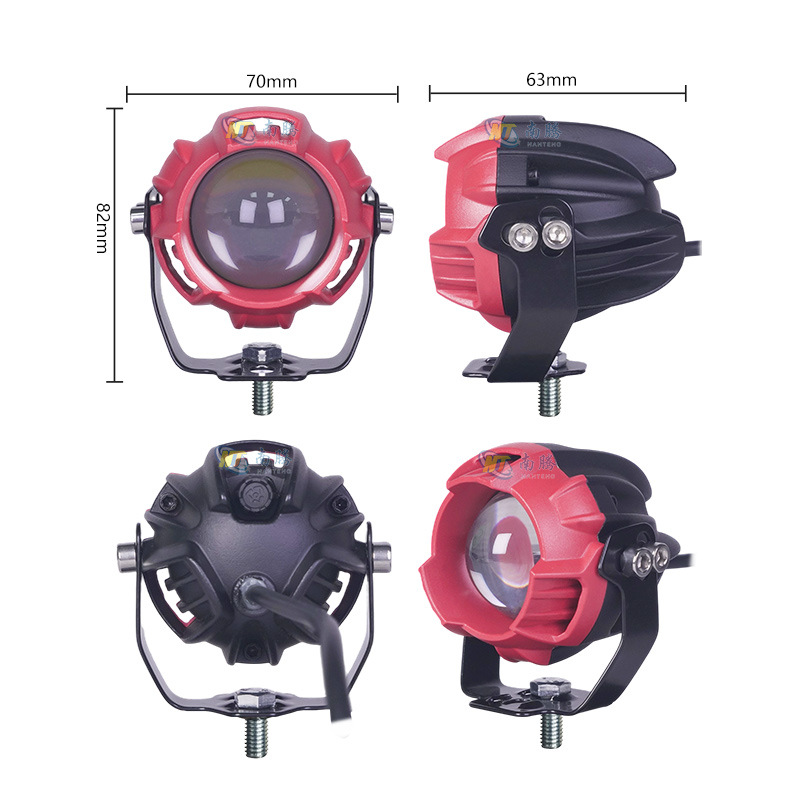 Spotlight de motocicleta super brillante remodelación de faro led externo faro eléctrico vehículo todoterreno super brillante spotlight
