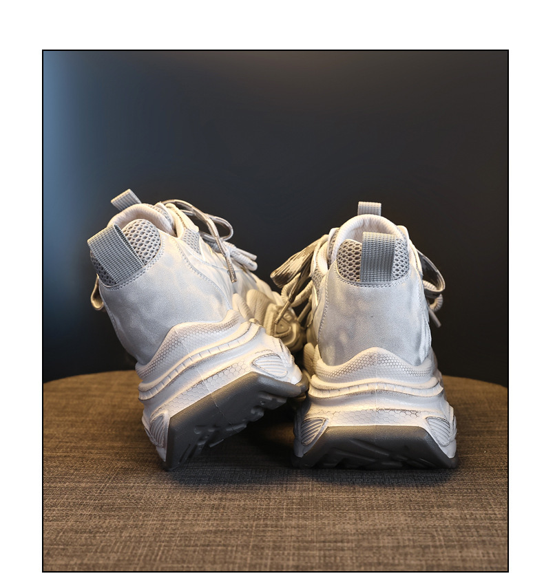 Giày sneaker nữ đế dày tăng chiều cao phong cách dad shoes — xanh lá cây chi tiết 20