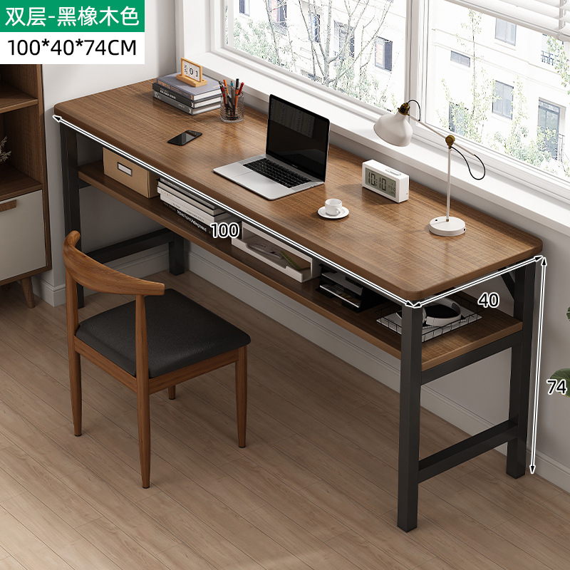 Escritorio simple estrecha mesa larga casa doble trabajo escritorio estudio alquiler casa pared escritorio de la computadora