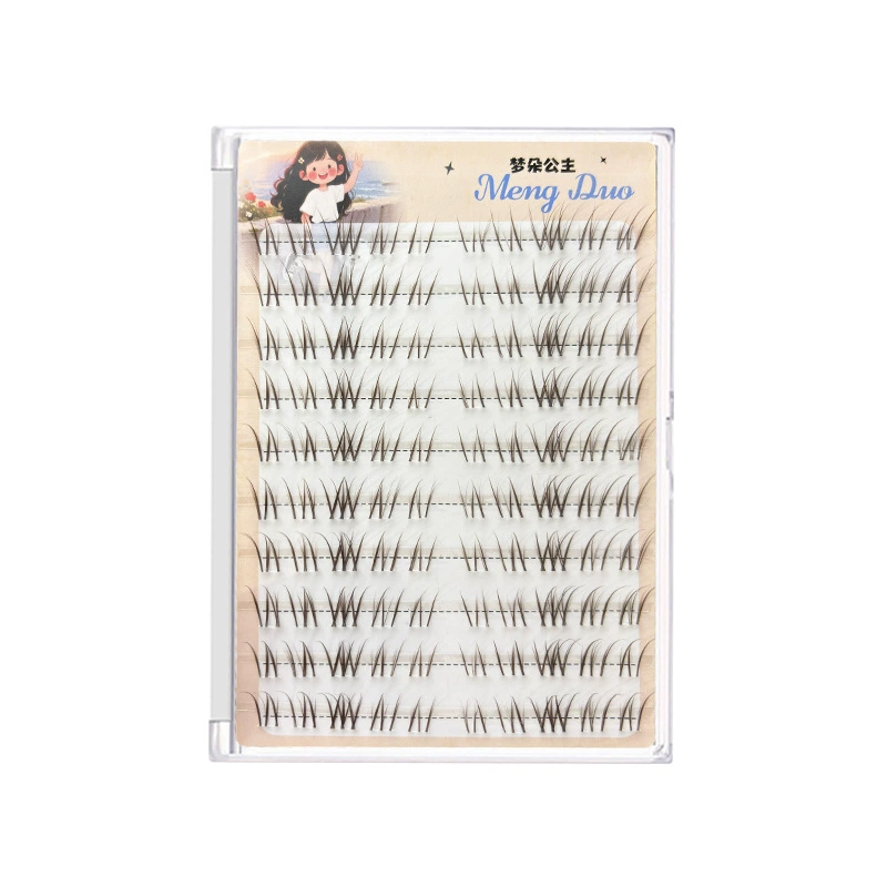 梦朵公主 Brown comics white jade, realistic false eyelashes for extension for eyelashes