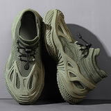 2025 лето и осень новая мужская обувь сетчатая мужская обувь персонализированные модные летающие тканые туфли мужская живая трансляция модные туфли оптом