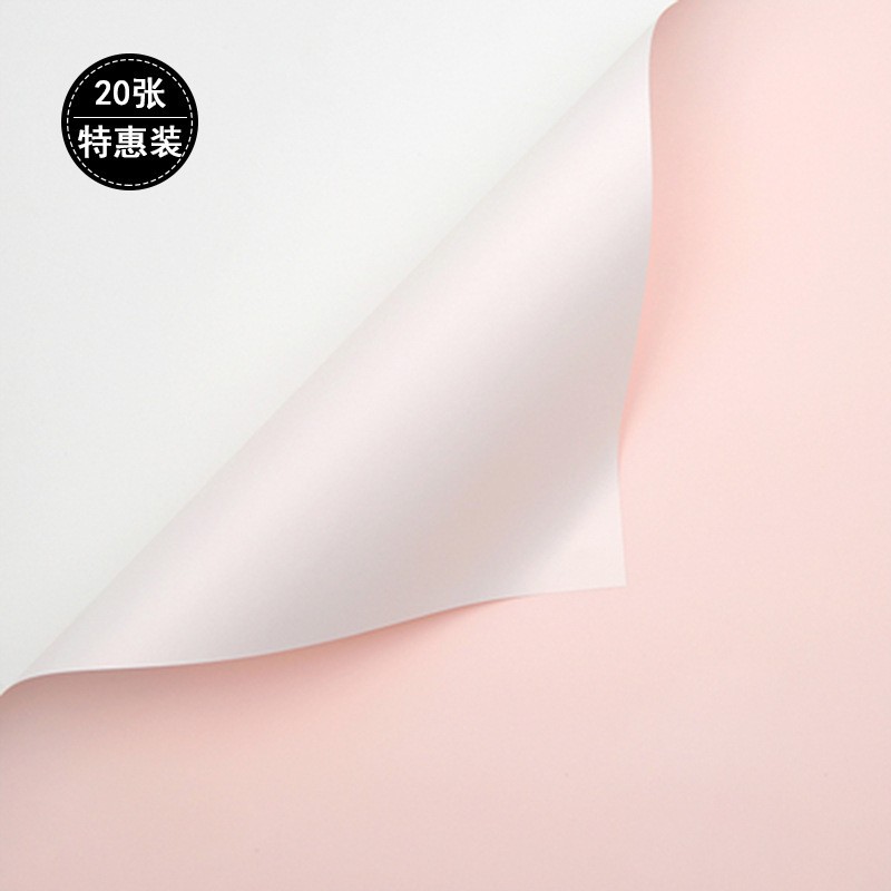 Papel de regalo de flores descuento al por mayor doble color papel Ouya papel flor papel rosa ramo coreano material de papel impermeable