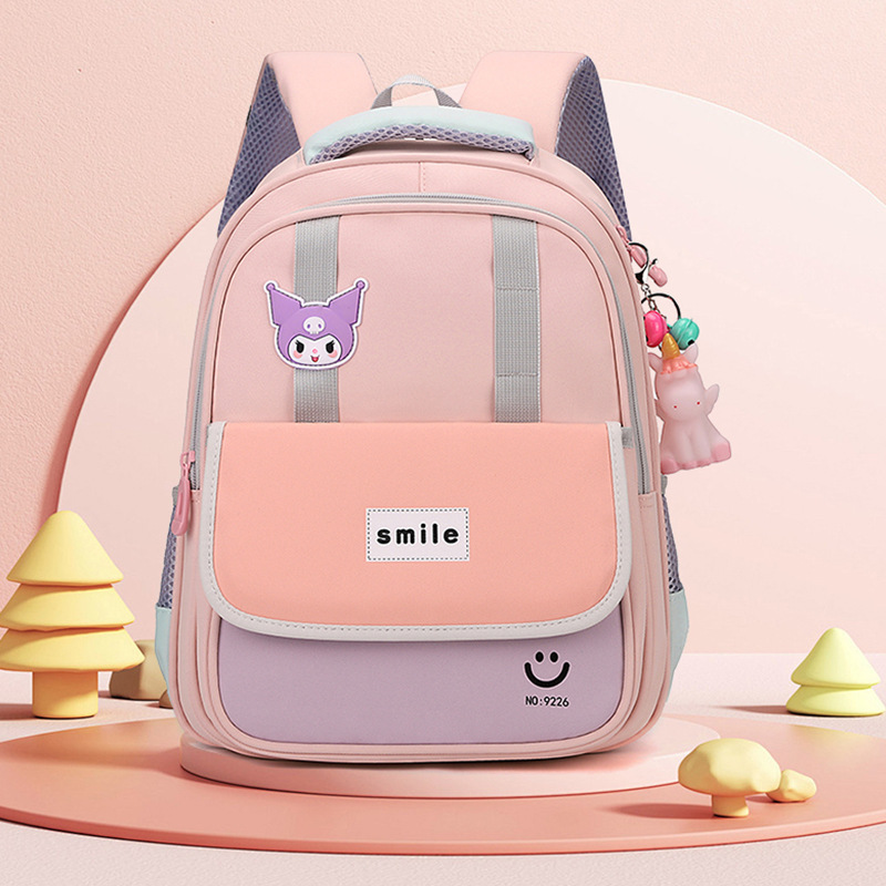 Escuela primaria mochila transpirable para niños de grado uno y dos mochilas de dibujos animados lindas mochilas para niñas