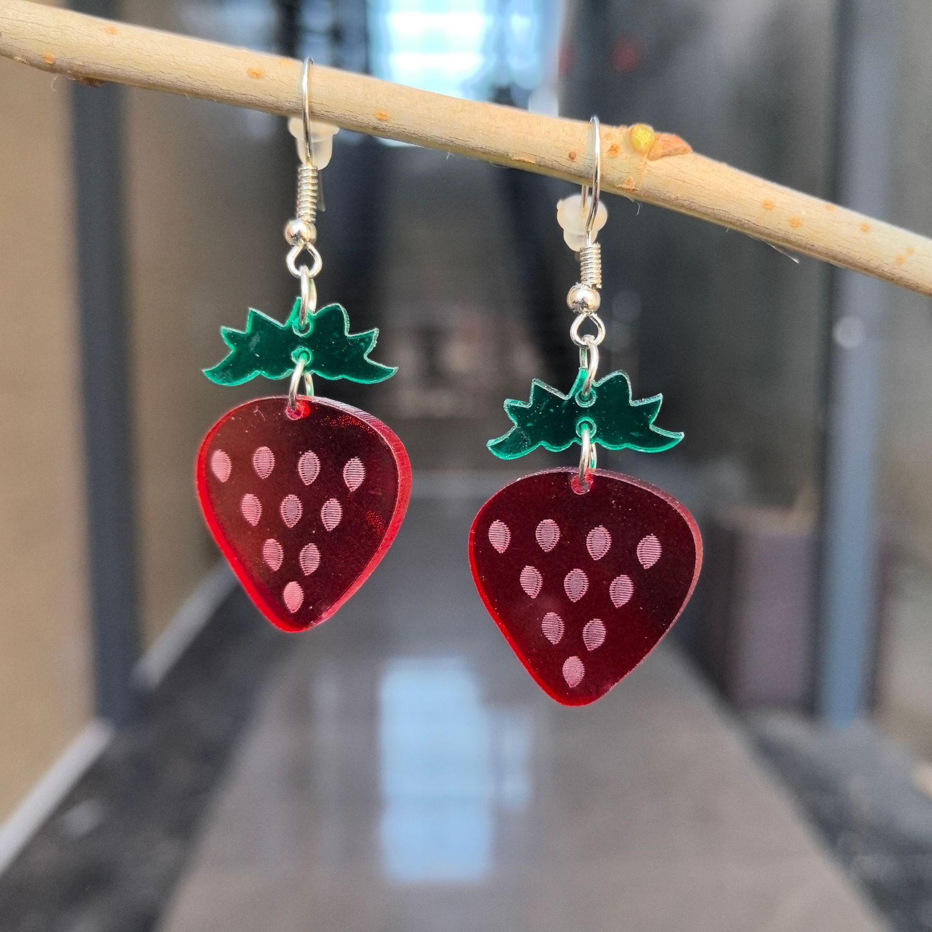 All Seasons Season 1 Pair Cute Carrot Strawberry Pineapple Arylic Drop Earrings