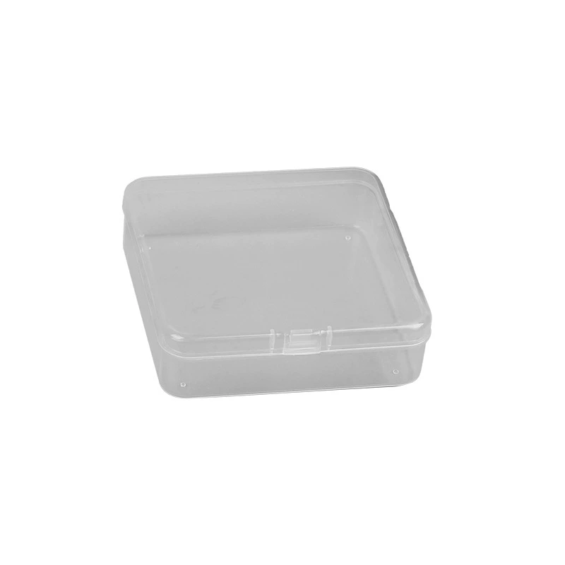 RSNN Square Transparent Plastic Storage Box for Accessories with Beads - Clear Mini Box