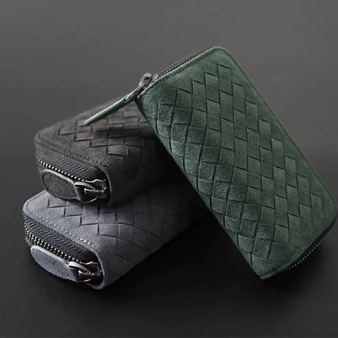 Woven Key Bag Men's Key Bag Household Key Bag Card Bag Key Bag Two-In-One New Storage Bag for Women