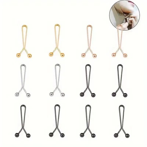 Headband clip, scarf clip, T-shirt hem adjuster, pants waist circumference reducer, pant leg and sleeve cuff tightener & holder