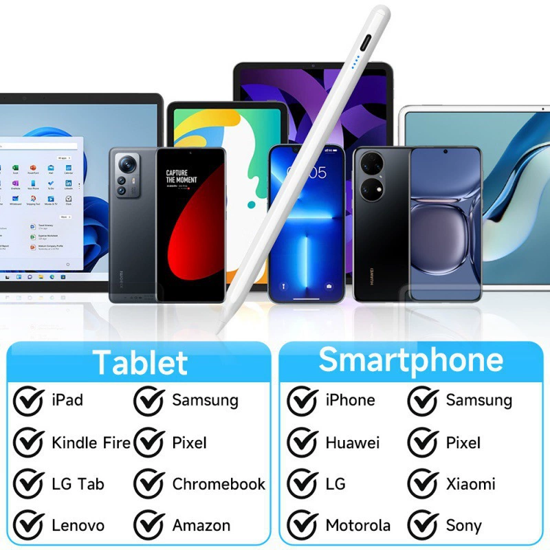 Универсальный стилус для Android, iOS, Windows, сенсорная ручка