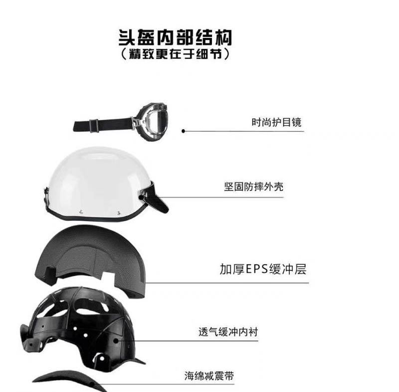 New National Standard 3C Certified Motorcycle Electric Vehicle Helmet
