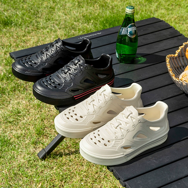 Летние сандалии, нескользящие, износостойкие, уличная пляжная обувь на толстой подошве, спортивные тапочки, дышащие сандалии на толстой подошве из ЭВА.