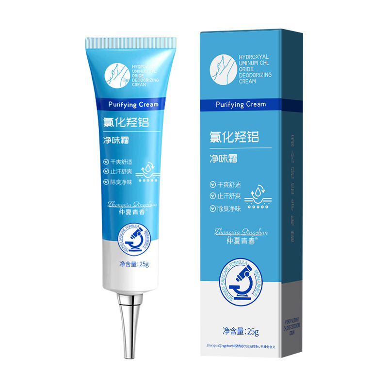 Cloruro de cloruro de cloro de verano juvenil crema antiperspirante de hierbas loción corporal para mejorar el olor de las axilas