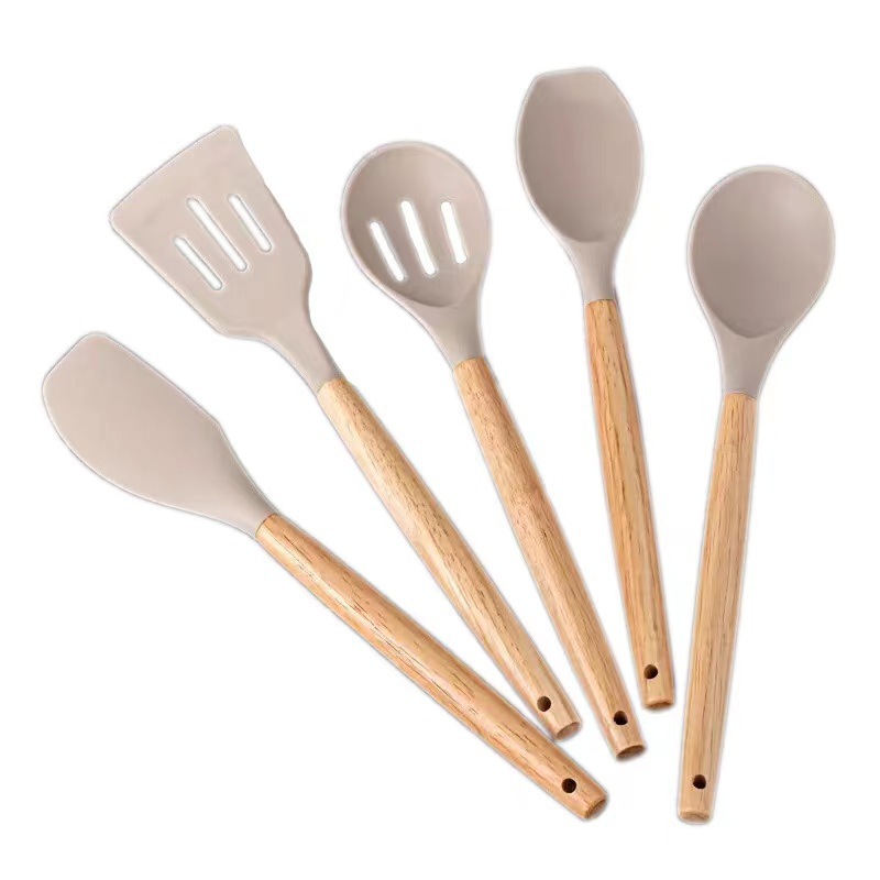 19 conjuntos de utensilios de cocina antiadherentes transfronterizos, tabla de corte de utensilios de cocina con barril de almacenamiento, conjunto de herramientas de corte