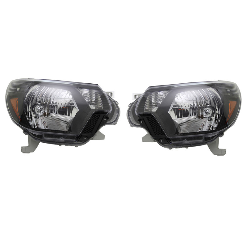 Adecuado para Toyota Tacoma original coche americano estándar faro coma 12-15 negro semi-montaje faro