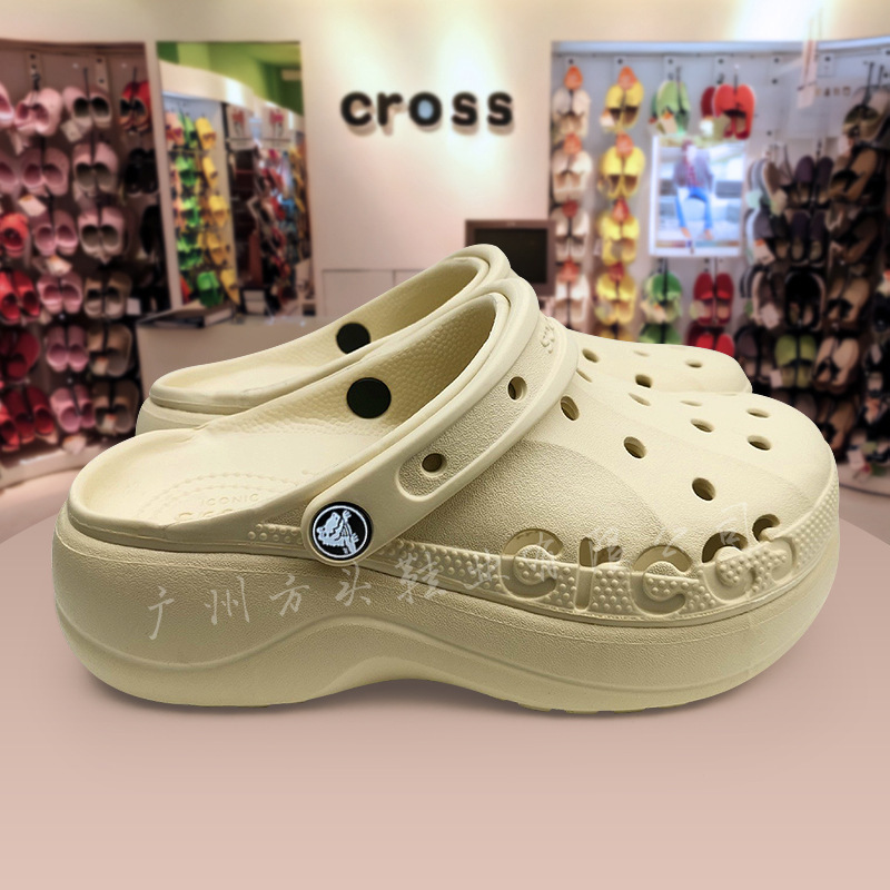 Old customers hole shoes women's thick-soled increased cloud Beiya outdoor beach shoes baotou slippers eva hole shoes batch