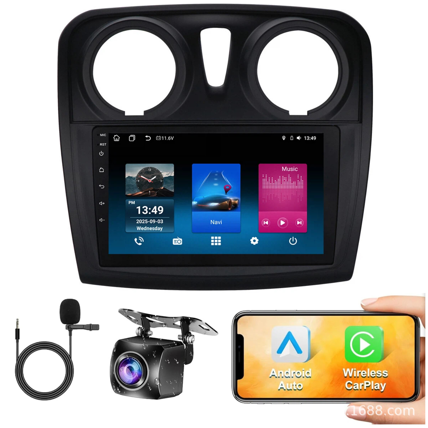 Suitable for Renault Renault Logan 2012-2019 Android Large Screen Central Control Navigation Bluetooth Carplay
