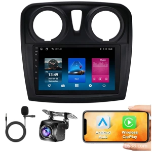 Renault Logan 2012-2019 Android böyük ekran naviqasiya, Bluetooth Carplay