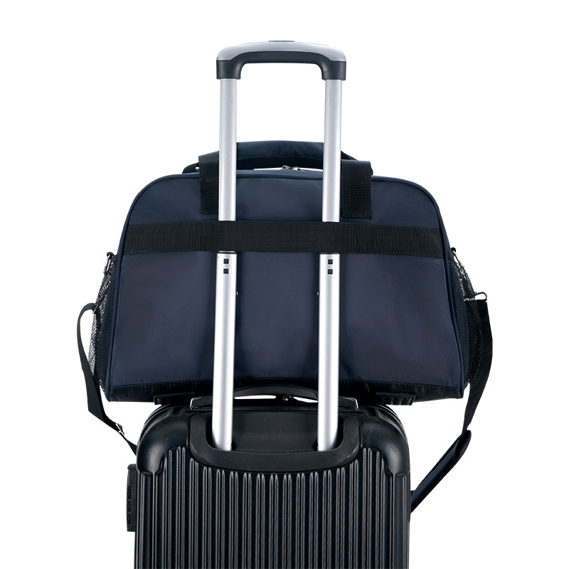 Short distance travel large capacity waterproof sports yoga bag, can be set with a pull rod for dry wet exercise_voghion.com