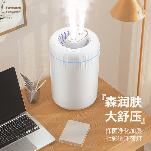 New Home Bedroom Desktop Large Capacity Air Humidifier Small Portable High Mist Quiet Mini Humidifier